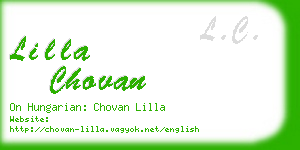 lilla chovan business card